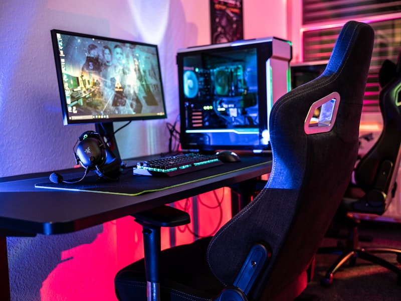Editor at a cluttered desk of controllers and notes